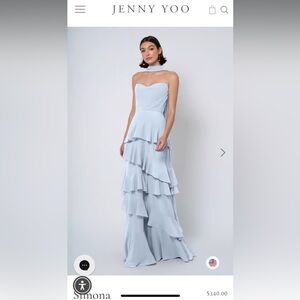 Jenny Yoo Whisper Blue Simona Bridesmaid Dress